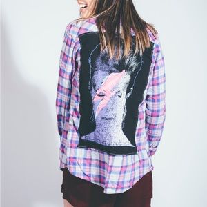 NWT Flannel With Patch on Back